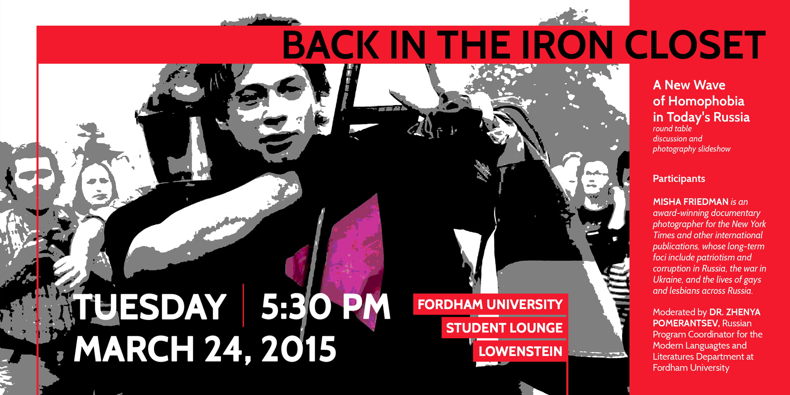 Back In The Iron Closet Round Table Discussion at Fordham University